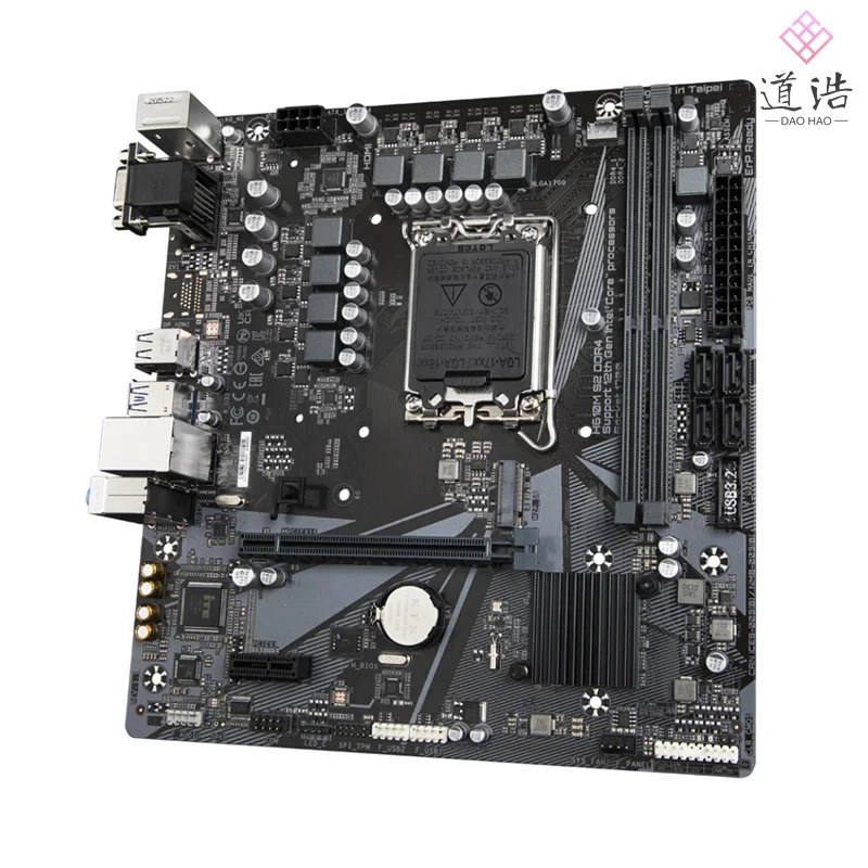 H610M S2 DDR4 마더보드 64GB M.2 VGA LGA 1700 마이크로 H610 메인보드 완전 작동 리퍼