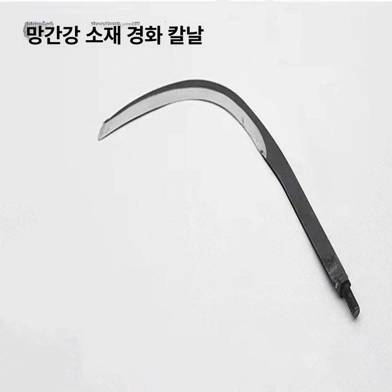 장대 낫 잡초 제거 선낫 과일 수확 가지치기 벌초 도구 블랙 손잡이 - 상세 이미지 2