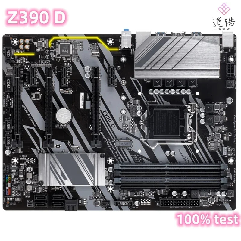 Z390 D 마더보드128GB M.2 HDMI SATA 3.0 LGA 1151 DDR4 메인보드 완전 작동 리퍼