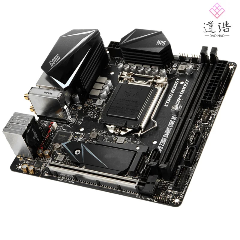 MPG Z390I GNG EDGE AC 마더보드 32GB M.2 HDMI LGA 1151 DDR4 Mini-ITX Z390 메인보드 완전 작동 리퍼
