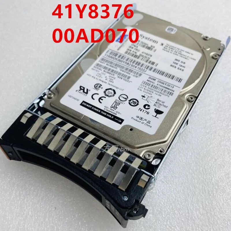IBM 300GB SAS오리지널 하드 서버 HDD 41Y8376 00AD070 2.5 인치 10000RPM 32MB