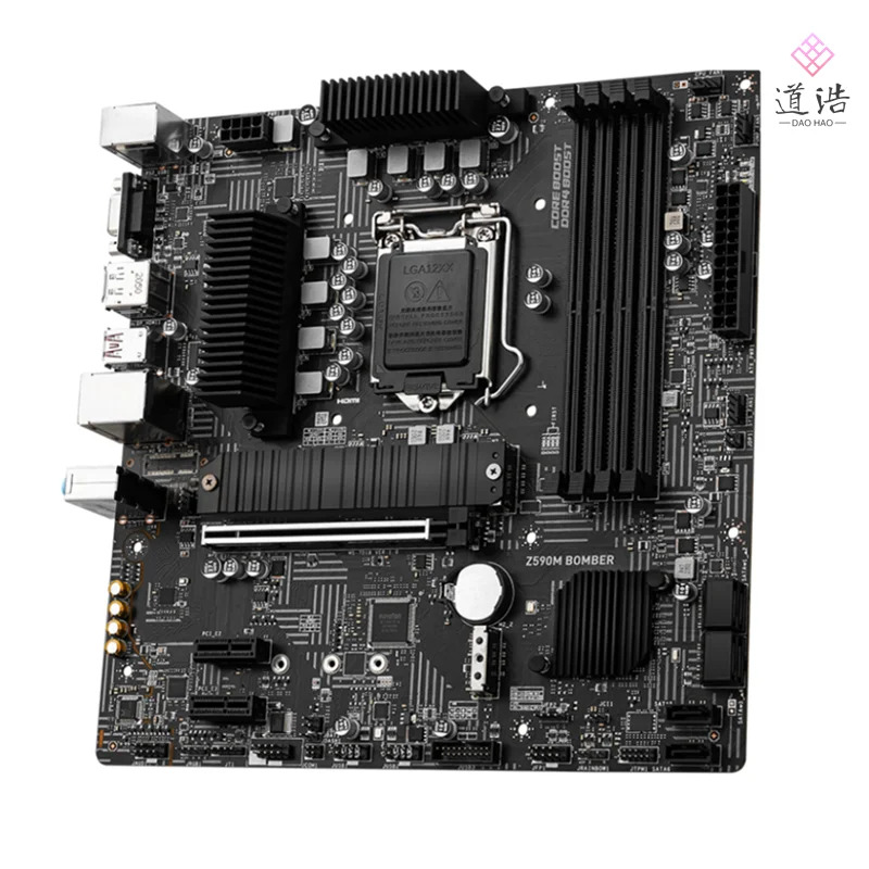 Z590M BOMBER 마더보드 128GB LGA 1200 DDR4 마이크로 Z590 메인보드 리퍼 완료