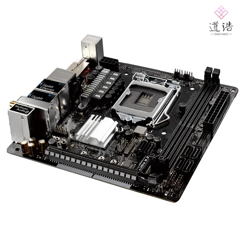 ASRock호환 Z270M-ITX/AC 마더보드32GB HDMI PCI-E3.0 M.2 LGA 1151 DDR4 Mini-ITX Z270 메인보드 완전 작동 리퍼