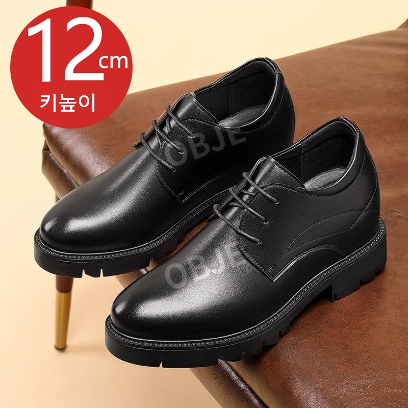 소가죽 키높이구두 남성 비즈니스화 웨딩슈즈 더비슈즈 발편한 수제화 남자구두 - 상세 이미지 3