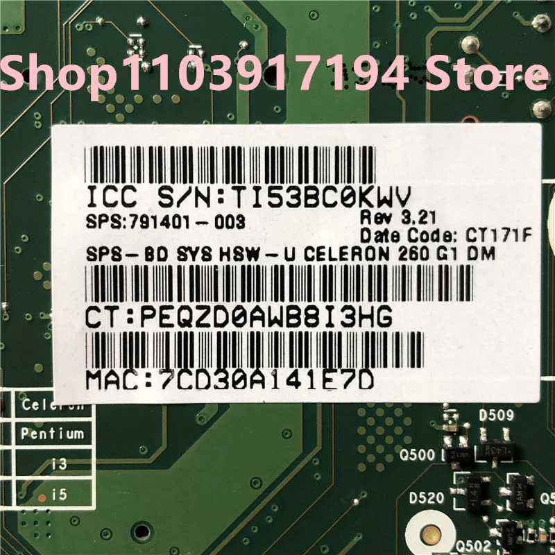 hp호환 260 G1마더보드791401-003 6050A2693001-MB-A02 783347-001