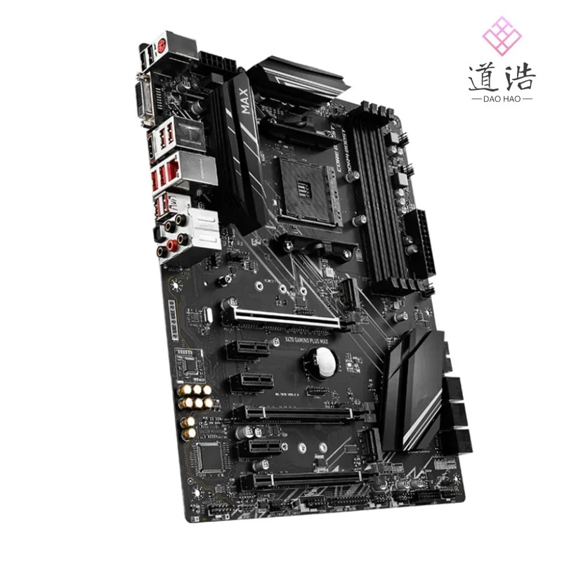 X470 GNG PLUS MAX 마더보드 64GB HDMI M.2 USB2.0 소켓 AM4 DDR4 메인보드 완전 작동 리퍼