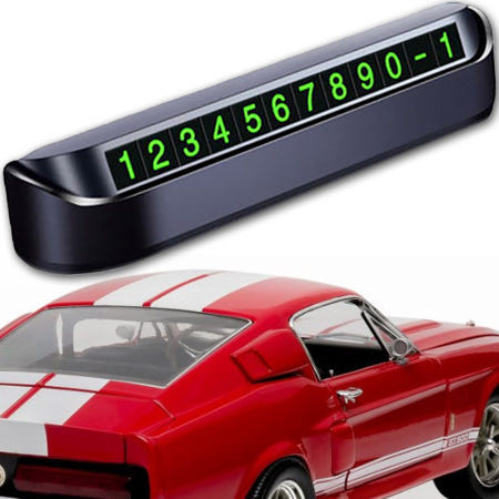 마린바니 차량용 주차전화번호판 자동차 번호스티커 잠시주차중 핸드폰번호판 자동차휴대폰번호