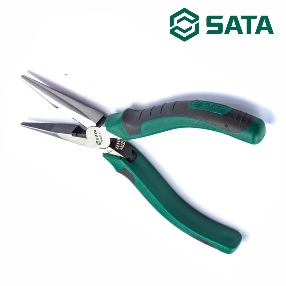 사타 SATA 일본식 롱 노우즈 플라이어 200mm(8인치) 70122A 롱로우즈 - 상품 이미지