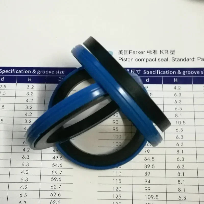 유압 실린더 오일 도장 피스톤 링 폴리우레탄 홀 그리드 KR 80x64.5x6.3