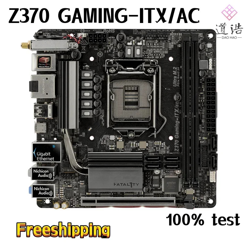 ASRock호환 Z370 GNG-ITX/AC 마더보드32GB M.2 PCI-E3.0 HDMI LGA 1151 DDR4 Mini-ITX 메인보드 완전 작동 리퍼