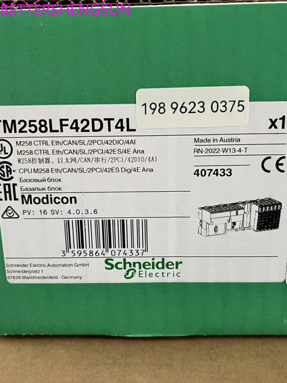 PLC 모듈 컨트롤러 Tm258ld42dt4l Tm258lf42dr Tm258lf42dt4l