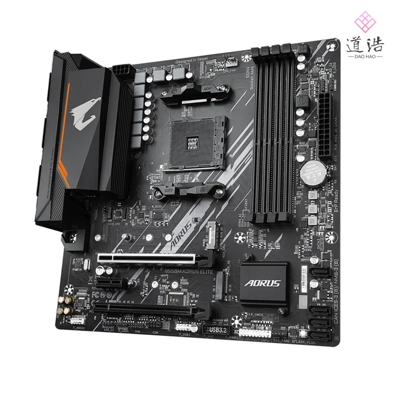 B550M AORUS ELITE 마더보드 128GB DVI HDMI M.2 AM4 DDR4 마이크로 B550 메인보드 리퍼 완료