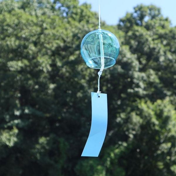 맑은 유리 풍경 핸드메이드 유리종 바람 테라스