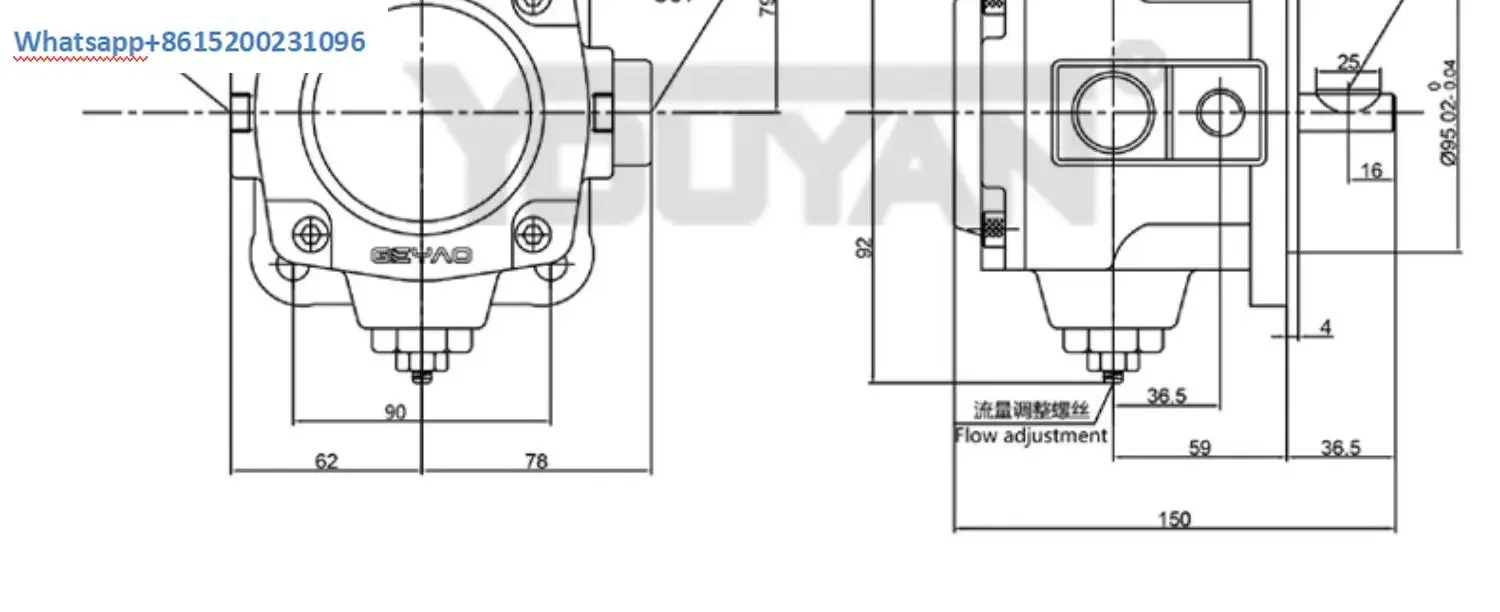 VP-30-40F-A3 유압 VVP1 오일 펌프 VPV1 모터 VP4 가변 54 베펌프 VP1-12/15/2F
