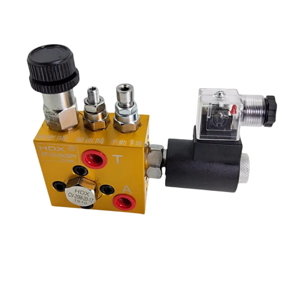 HDX EF 시리즈 유압 밸브 EF-02-01 24V 220V 리프트 Va-lve