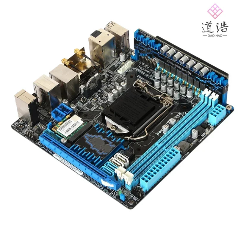 P8Z77-I DELUXE 마더보드16GB PCI-E3.0 HDMI LGA 1155 DDR3 Mini-ITX Z77 메인보드 완전 작동 리퍼