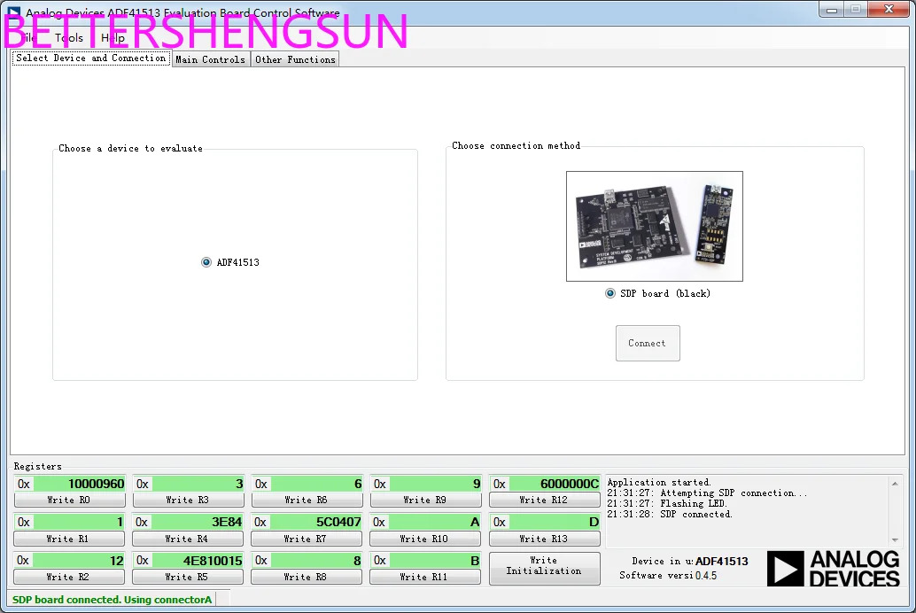 레지스터 구 USB-SDP-S ADF41513