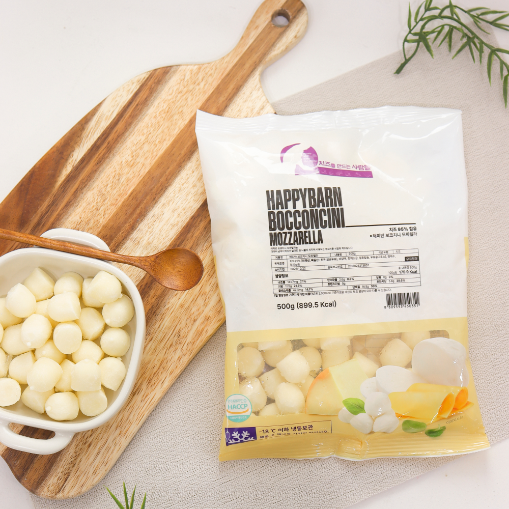 해피반 보코치니 생모짜렐라 치즈 500g, 1개 상품 이미지