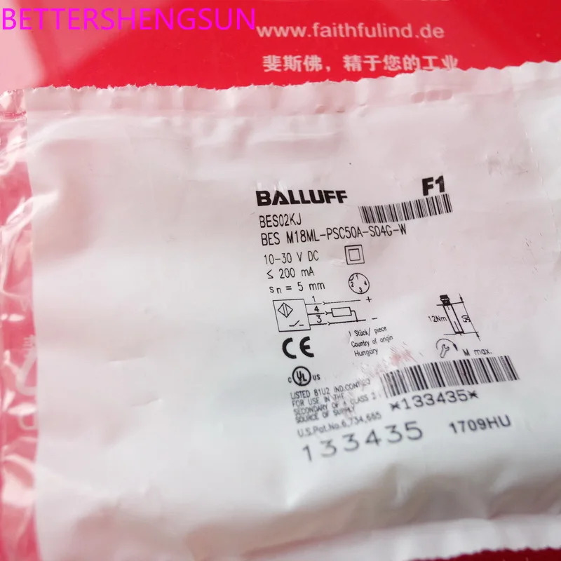 유도 센서 BES M18ML-PSC50A-S04G-W Bes02kj