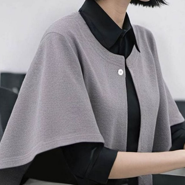 환절기 단추 망토 수면 가벼운 망토 어깨 겨울 - 상품 이미지