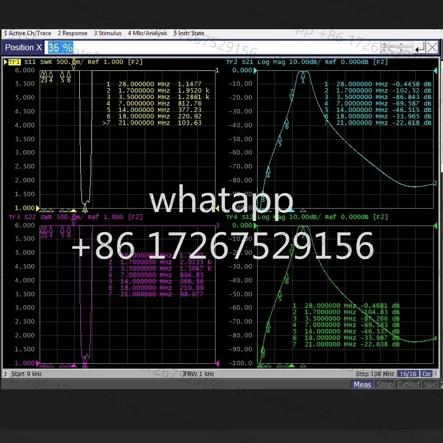 HF 28MHz 고절연 대역통과 필터 M 암 협대역 BPF 10m 대역