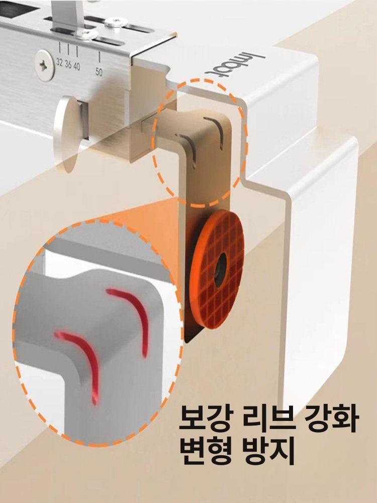 슬라이딩도어 스토퍼 클램프 고정 설치용 스테인레스 서랍 소형 활 모양 클립 4개 대형 활 모양 4개 - 상세 이미지 5