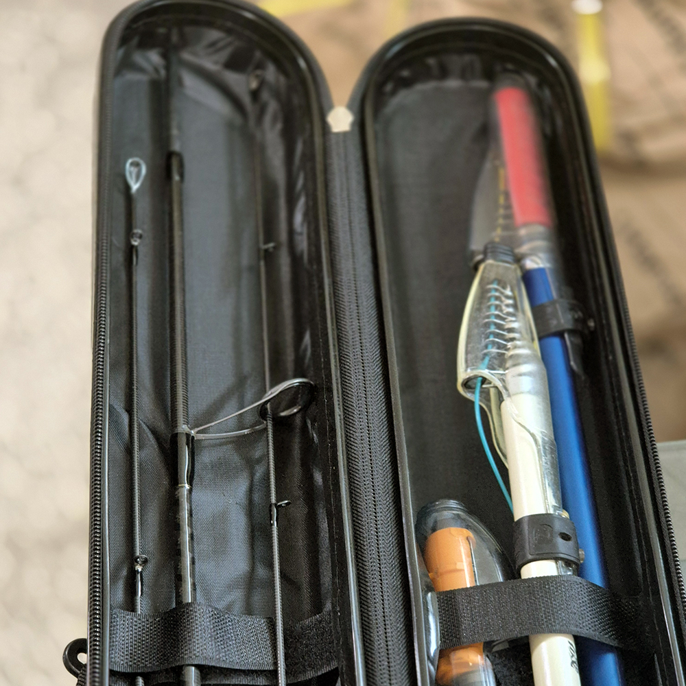 루어 낚시 가방 루어대 하드 케이스 슬림 낚시대 보관집 125x6x7cm 슬림형 로드케이스 이미지 3