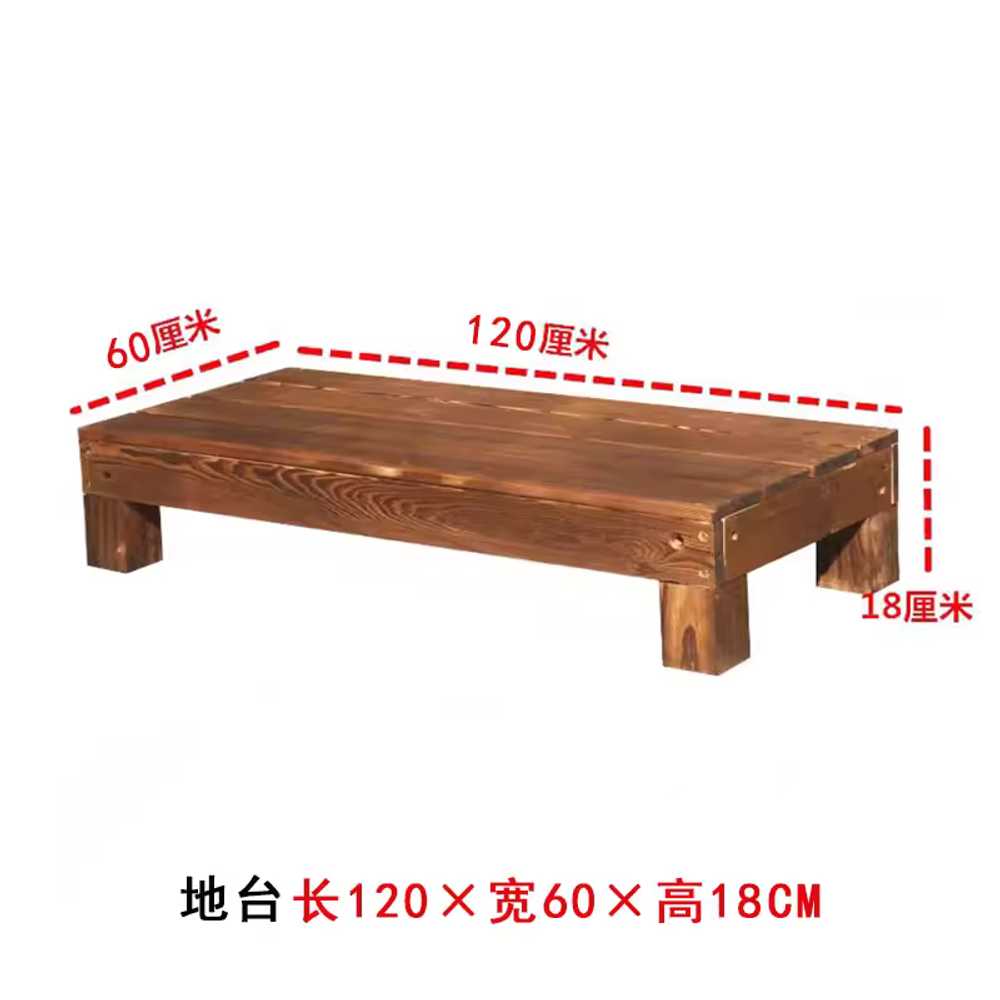 야외평상 피크닉 테라스 정자 데크세트 정원 마루 120x30x36cm - 상세 이미지 5