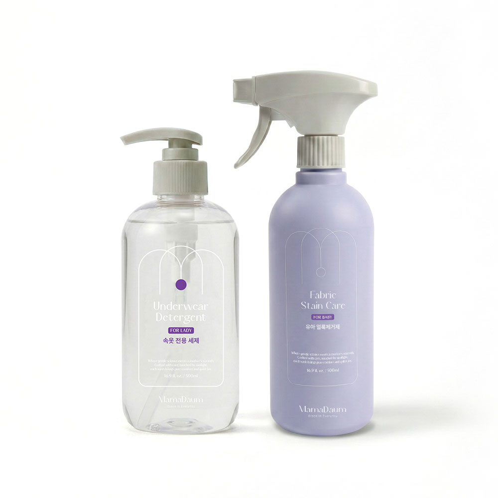 마마다움 얼룩제거제 여성속옷세제 무향 세트 500ml, 2개 - 상세 이미지 3