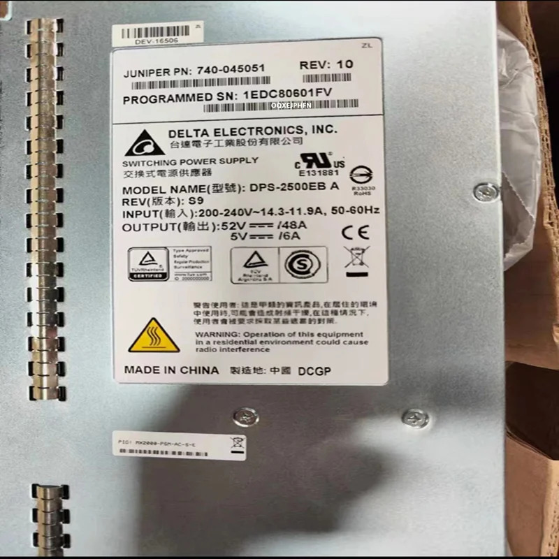 JUNIPER MX 2500W 740-045051 DPS-2500EB A MX2000-PSM-AC-S-E거새 원본 전원공급장치