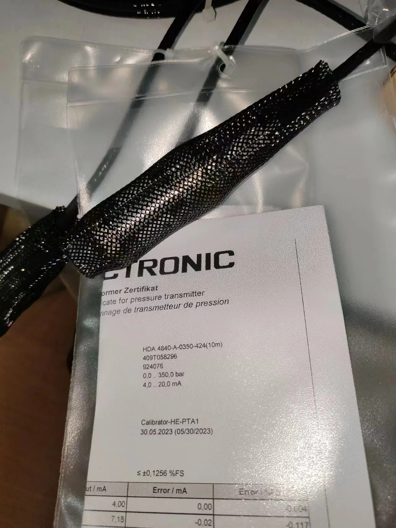 압력 트랜스미터 센서 ETS1701-100-000 EDS3448-5-250-00