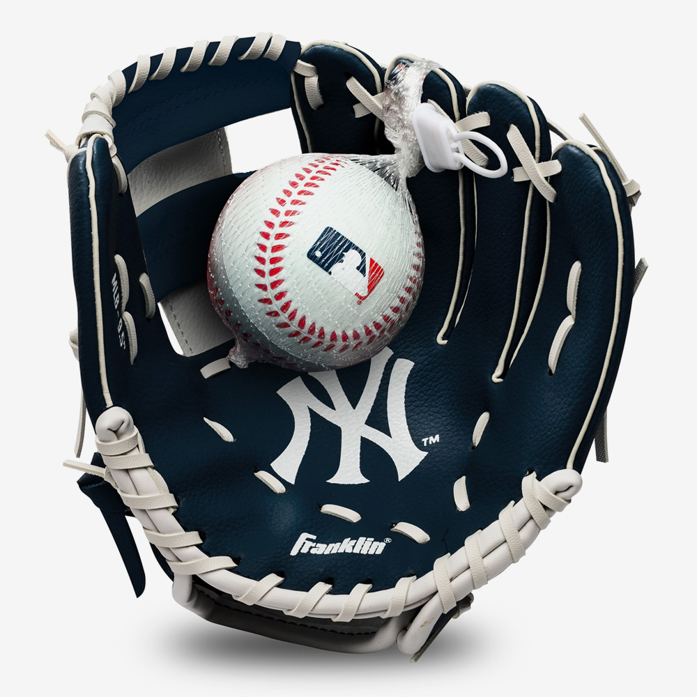 프랭클린 야구글러브 세트 MLB 뉴욕양키스 주니어 24.13cm 9.5인치 76099F10 - 상세 이미지 3