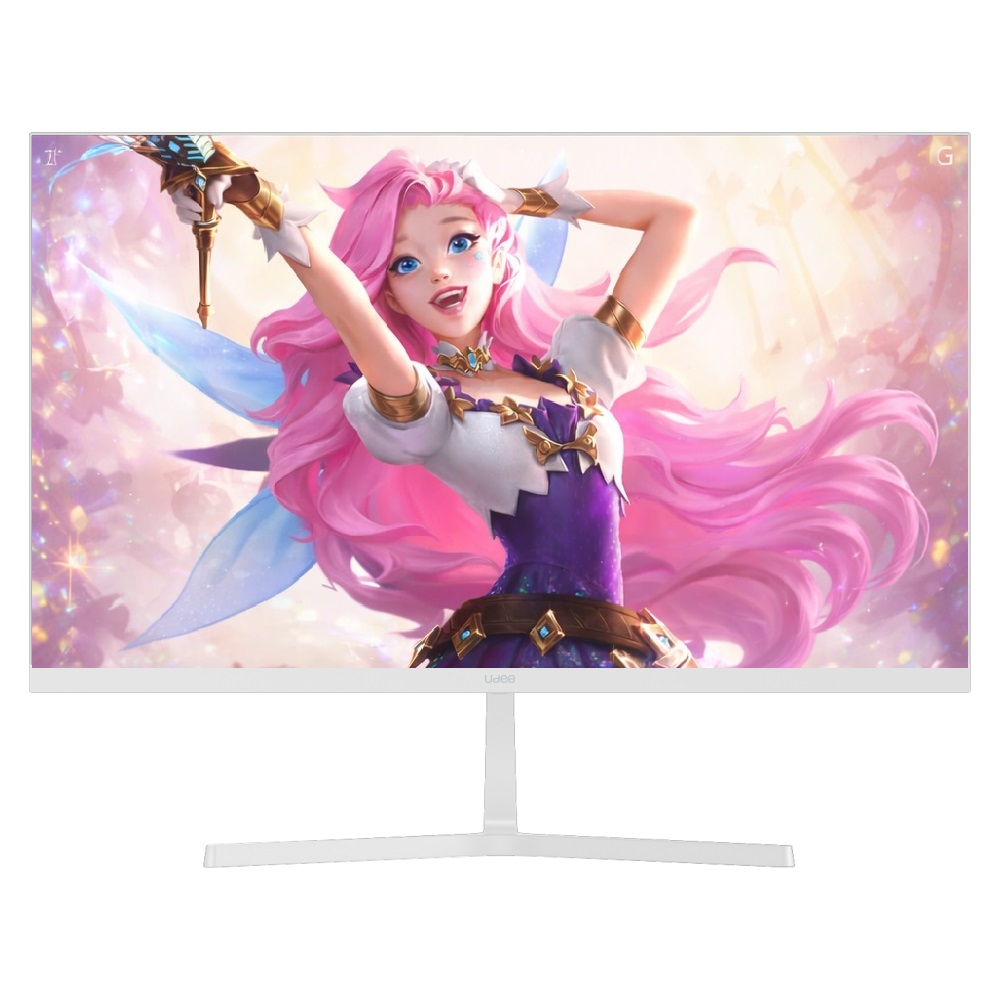 제이씨현 UDEA EDGE ED2431HF VA 100Hz 사무용 컴퓨터 PC 게이밍 모니터 화이트 60~61cm(24인치), 일반 - 상품 이미지