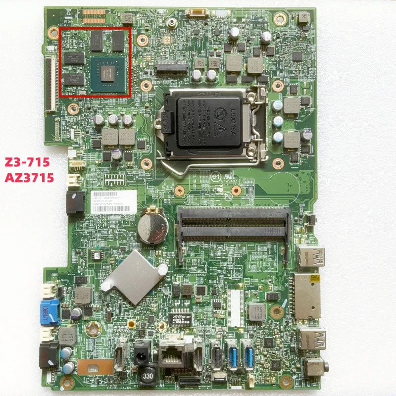 15005-1 Acer Aspire AZ3715 Z3-715 마더보드 Scotland238 DB.DB.B7V11.001 DDR4 메인보드 완전 작동 리퍼