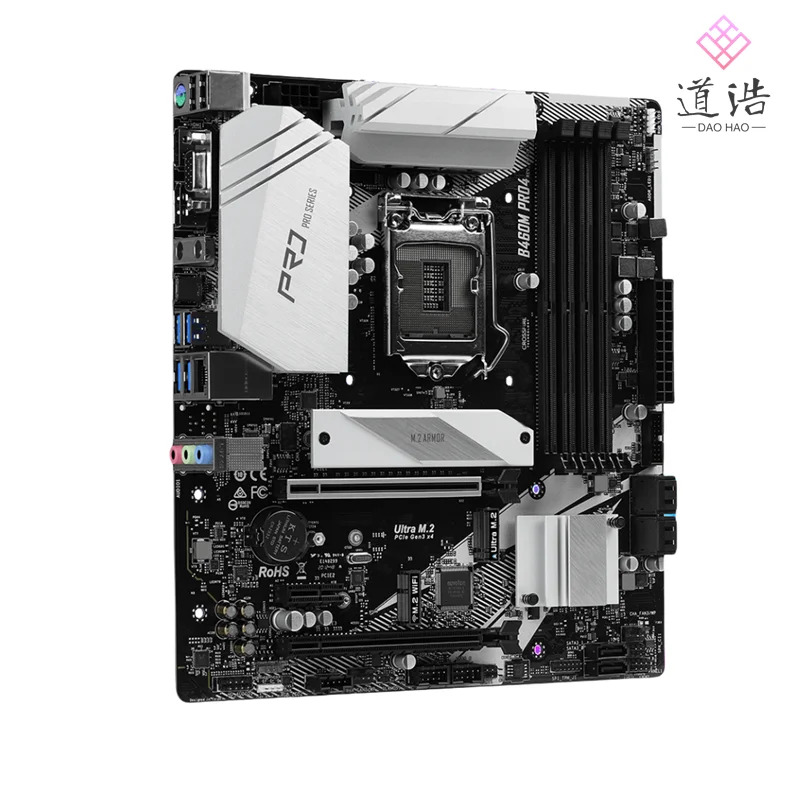 ASRock호환 B460M PRO4 마더보드 128GB PCI-E3.0 HDMI M.2 LGA 1200 DDR4 마이크로 B460 메인보드 리퍼 완료