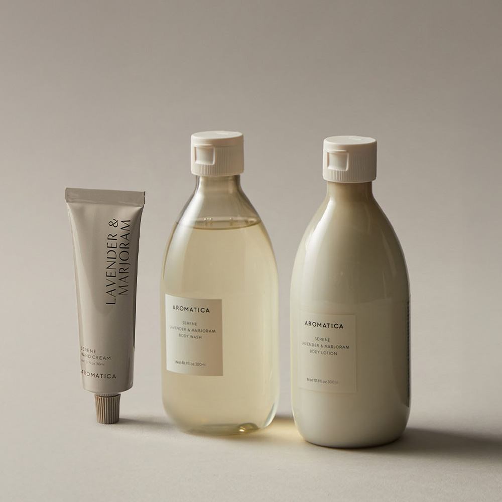 아로마티카 서렌 바디워시 300ML & 로션 300ML & 핸드크림 30ML 바디케어 보습 세트 바디 리추얼 - 상품 이미지
