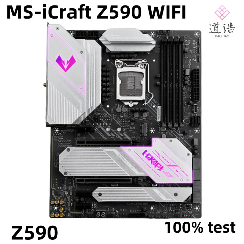 MAXSUN MS-iCraft Z590 WIFI 마더보드 HDMI DP LGA 1200 DDR4 메인보드 리퍼 완료