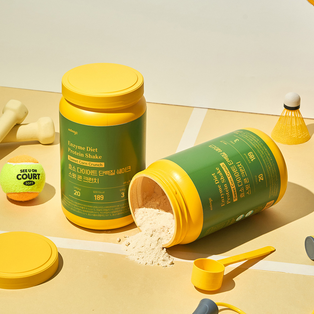 [6개월 감량팩 총10통] 있나요 효소 다이어트 단백질 쉐이크 스윗 콘 크런치 630g 외 제품 이미지
