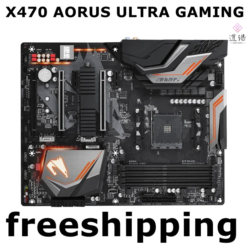 X470 AORUS ULTRA GNG 마더보드64GB PCI-E 3.0 AM4 DDR4 메인보드 완전 작동 리퍼
