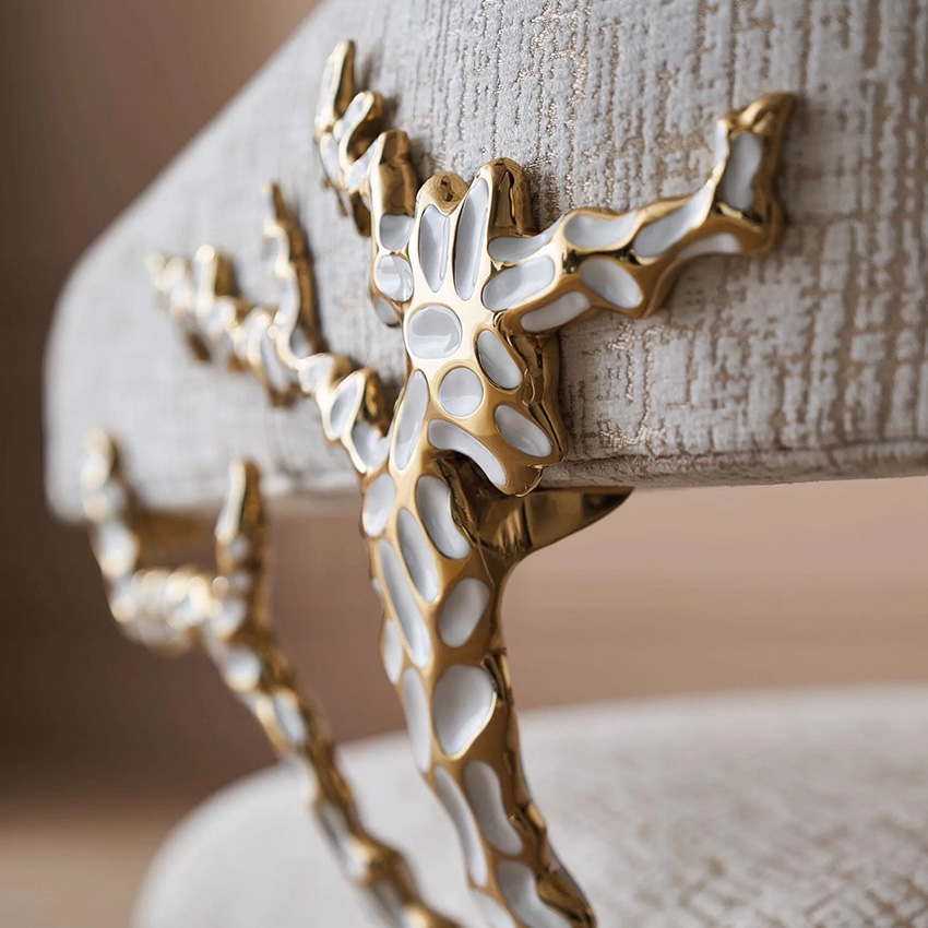 오키드 인테리어 벨벳 라운지 다이닝 체어 Orchid Chair 이미지 6