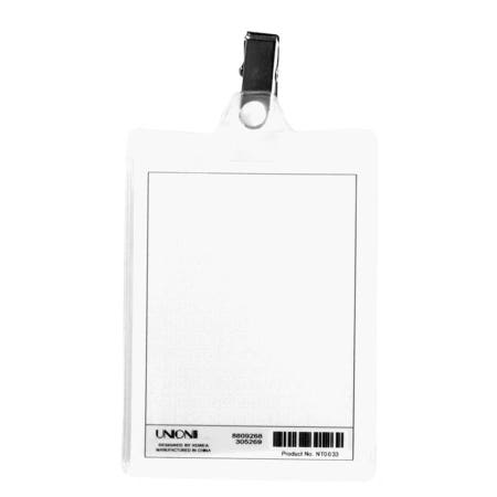 알리바니스토어 대회용 네임텍 행사용 명찰 클립형 집게 이름표 NT0033 100개입