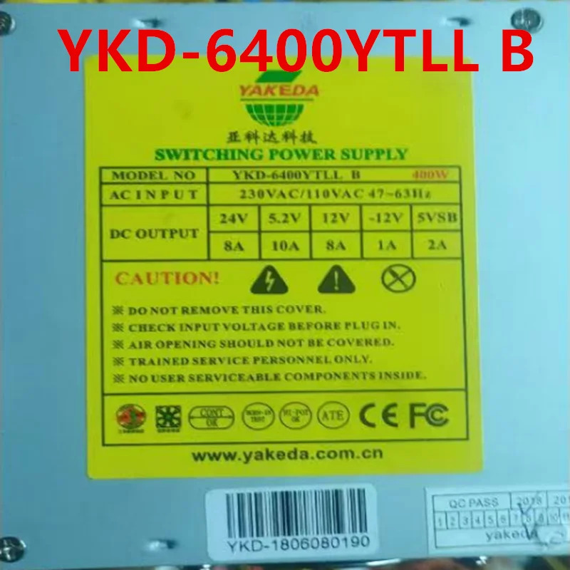 YAKEDA 400W 전원공급장치 YKD-6400YTLL B거새 PSU 원본 새 처럼 작동