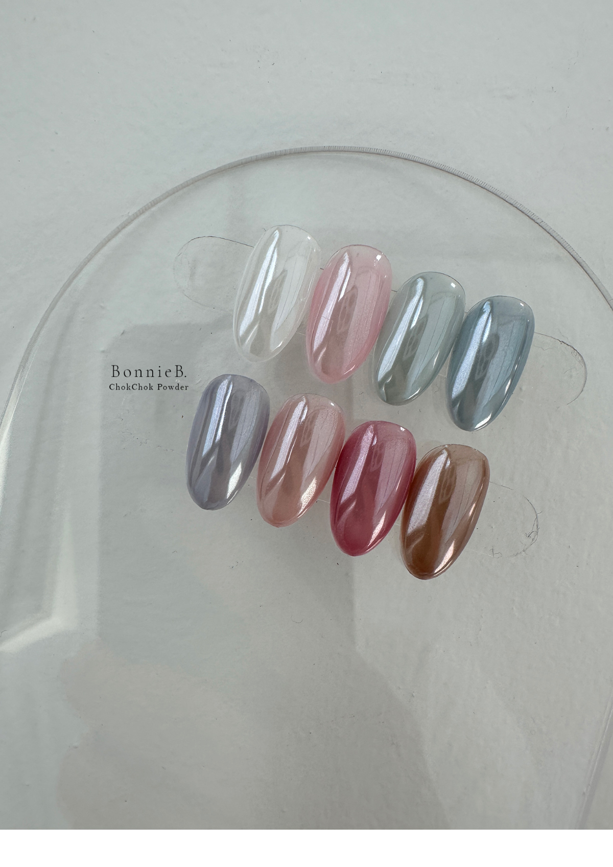 보니비 촉촉 물광 네일파우더 스와 2303 물방울 8mm 1개 - 상세 이미지 2