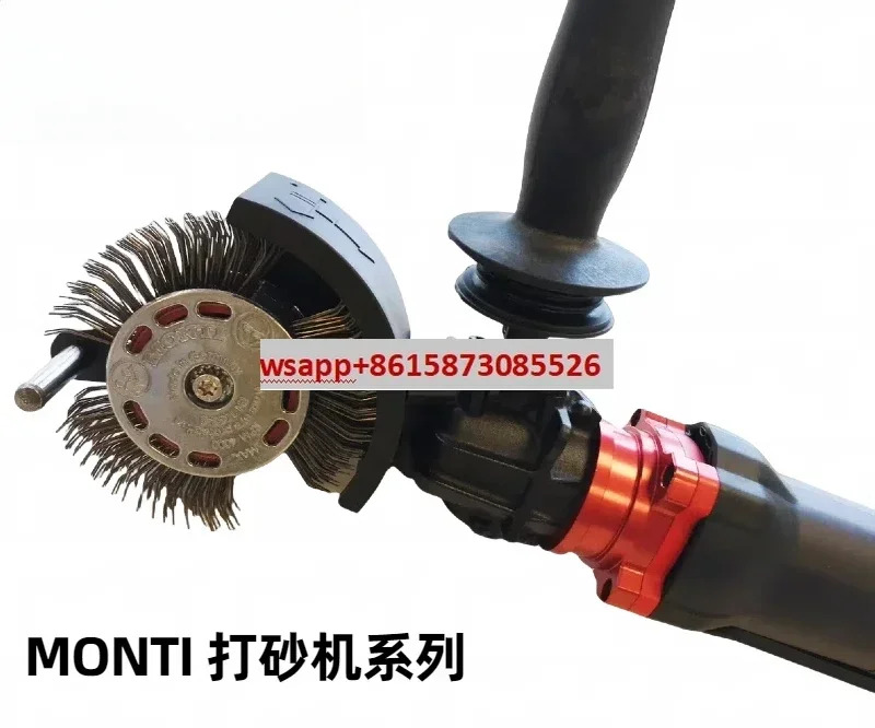 MONTI SE677 전기/공압 샌더 더블 헤드 그라인딩 휠 와이어