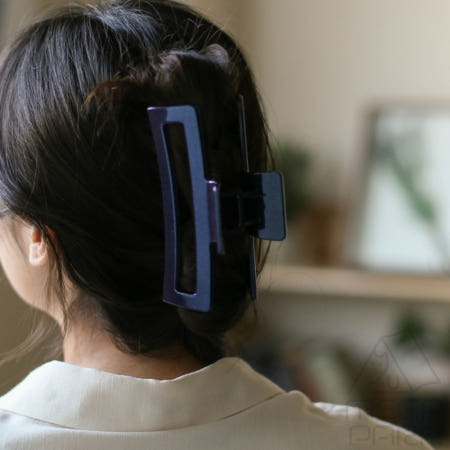 MEGAPARA협력사 글리터 오로라 대왕 집게핀 블루 대형집게핀