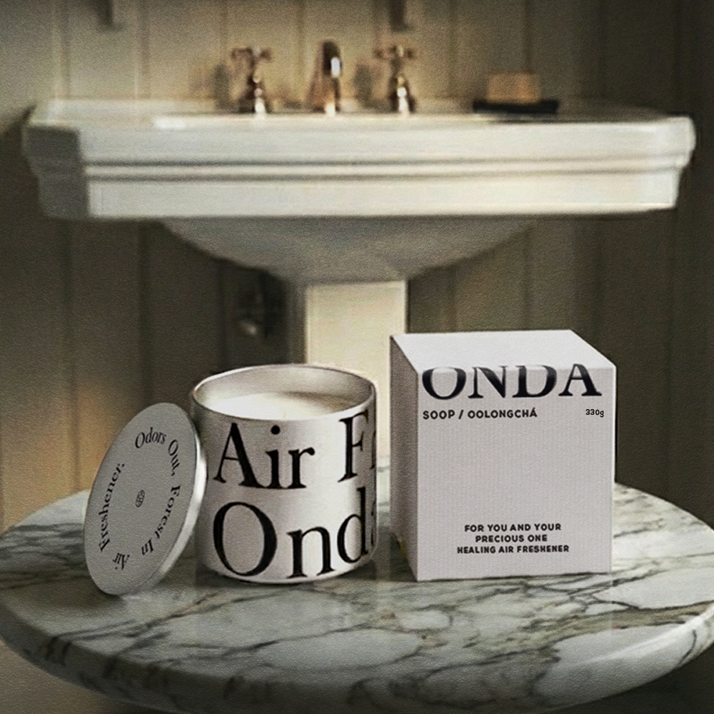 온다숲 힐링 탈취제 330g 고체 디퓨저 방향제 옷장 실내 화장실 우롱차향 2개