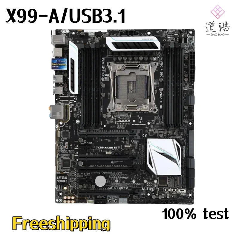 X99-A/USB3.1 마더보드128GB PCI-E3.0 LGA 2011-V3 DDR4 X99 메인보드 완전 작동 리퍼