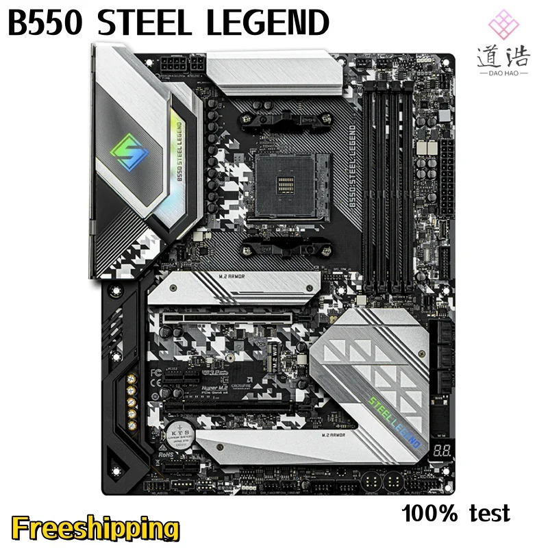 ASRock호환 B550 STEEL LEGEND 마더보드 128GB HDMI M.2 소켓 AM4 DDR4 메인보드 완전 작동 리퍼