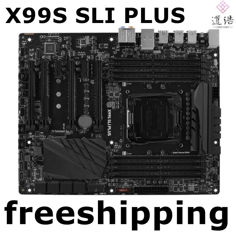 X99S SLI PLUS 마더보드128GB M.2 PCI-E3.0 LGA 2011-3 DDR4 X99 메인보드 완전 작동 리퍼