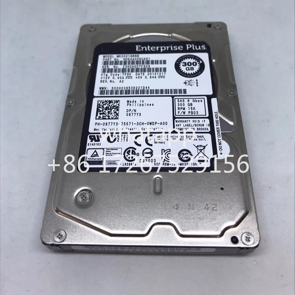0877Y3 DellHDD 300G SAS 15K 6G 2.5인치 877Y3 PS4110 하드